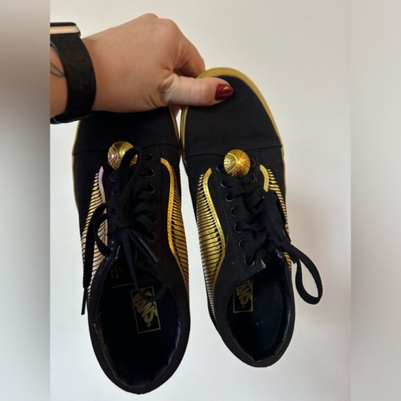 Vans X Harry Potter Golden Snitch Old Skool Sneaker Womens 8 Mens 6.5 - Picture 5 of 11
